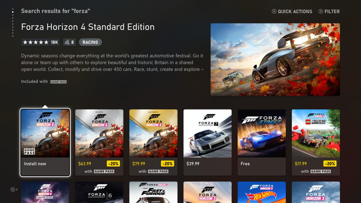 forza horizon 3 xbox store