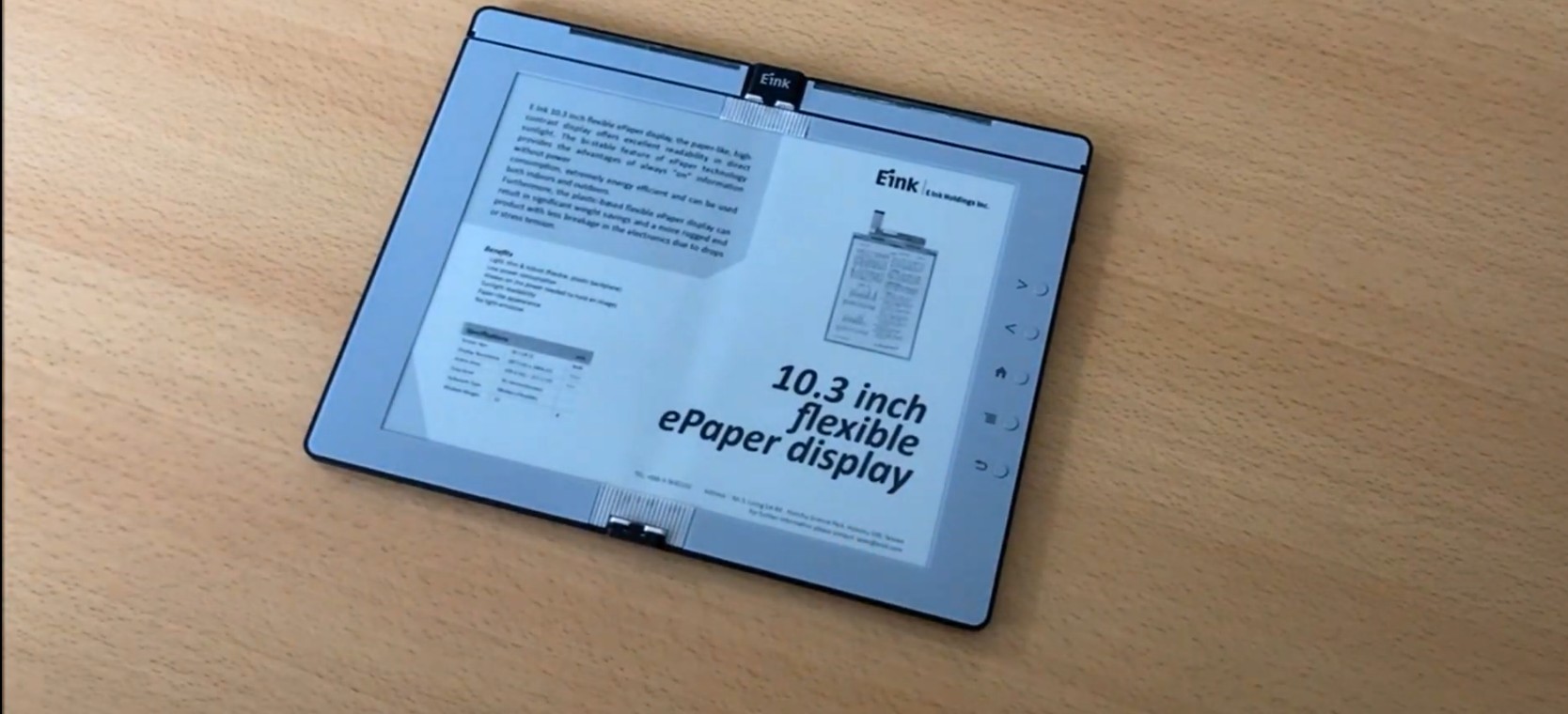 Eink pensa a un ereader con schermo pieghevole e supporto al pennino