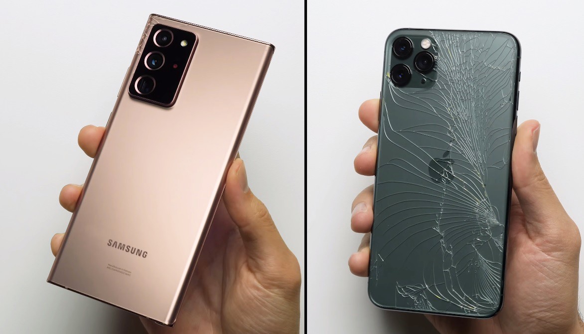 Galaxy Note 20 Ultra: il Gorilla Glass Victus stupisce nei drop test