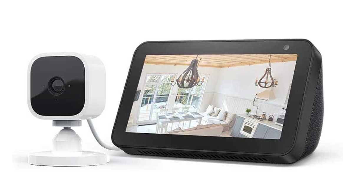 Telecamera Blink Mini con Echo Show 5 al 40 di sconto su Amazon