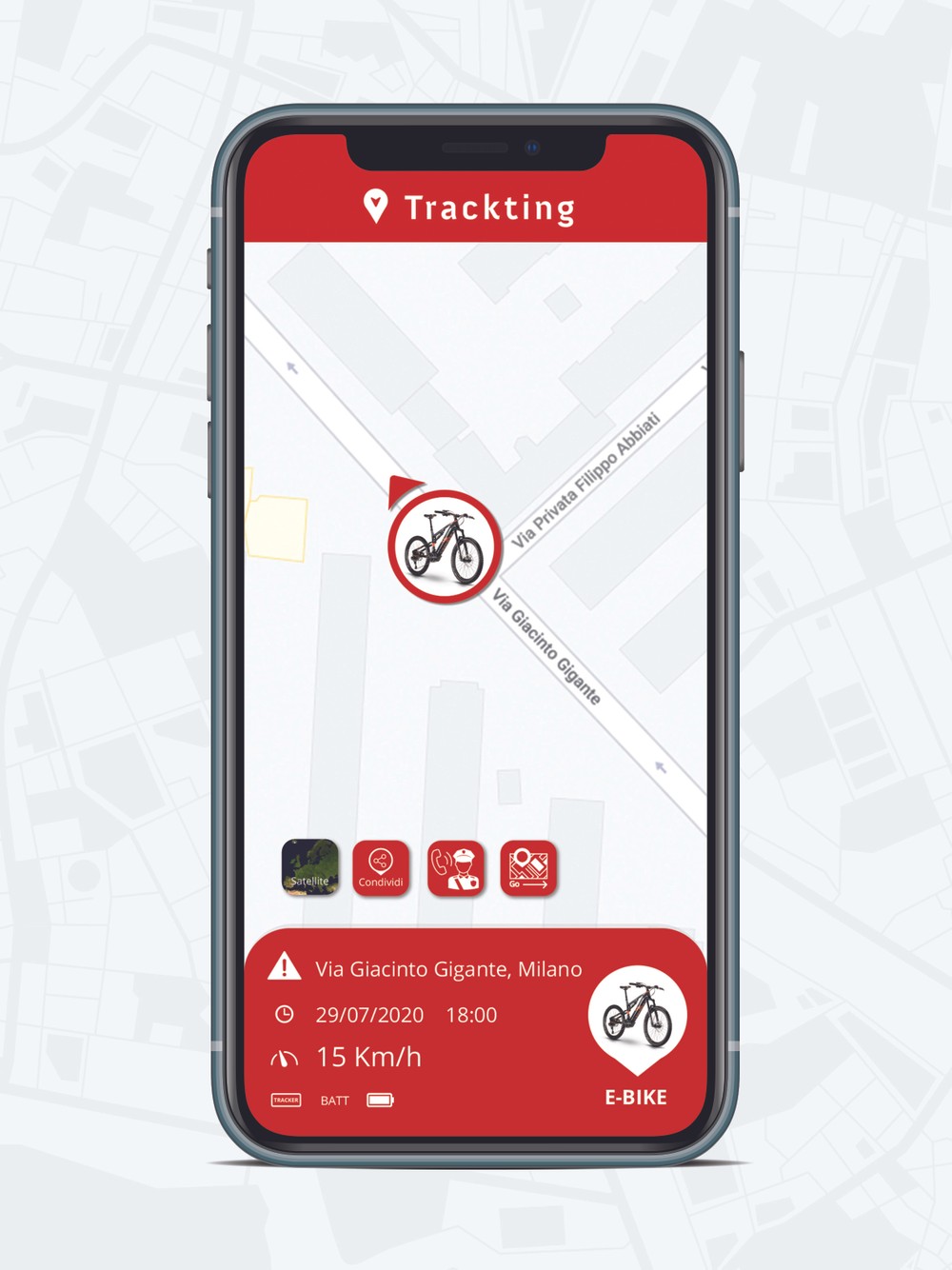 Trackting Evo: antifurto per e-bike con eSIM e GPS, senza canone mensile 