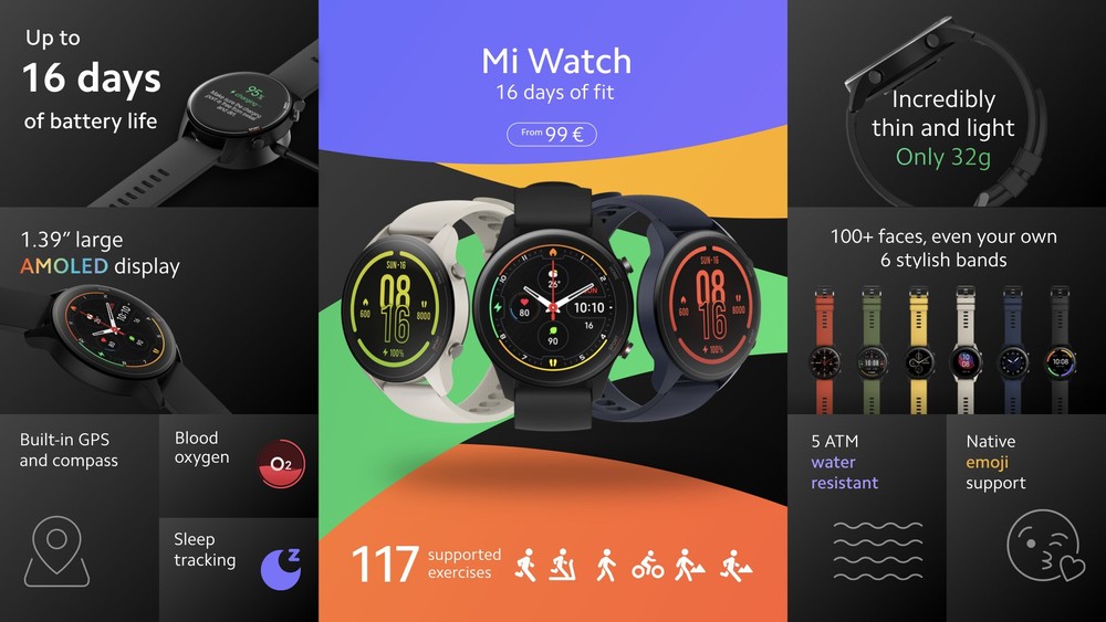 Xiaomi Mi Watch ufficiale: OS proprietario, GPS e Alexa integrati, 99 euro  