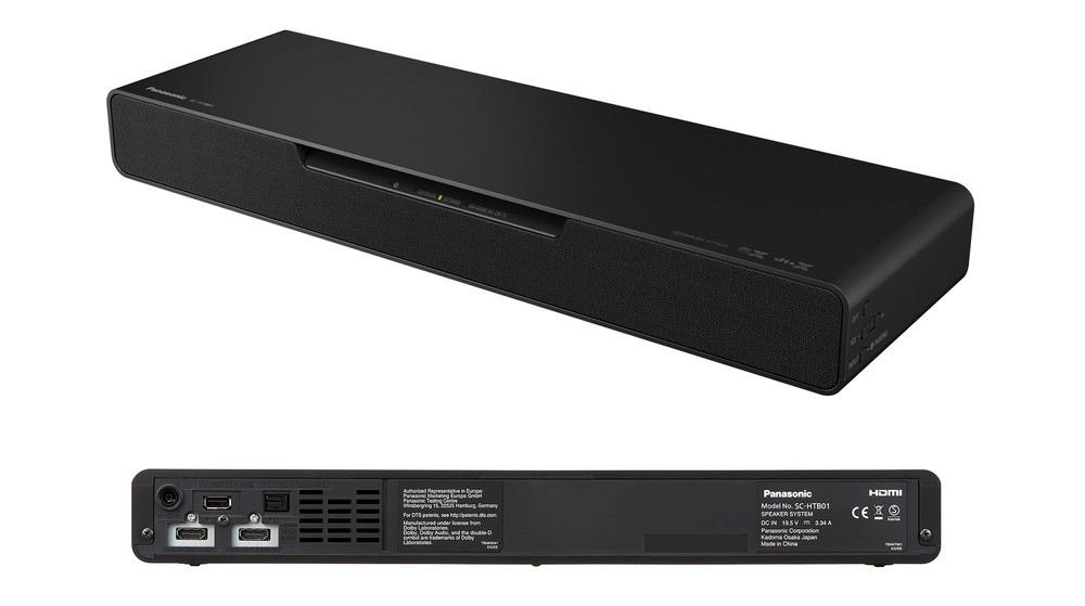 Panasonic SC-HTB01 Soundbar Gaming PC Con Subwoofer Integrato, 80W, 2.1 Ch, Dolby Atmos, DTS:X, 4K HDR, 3 Modalità Audio (RPG, FPS, Adventure), Nero