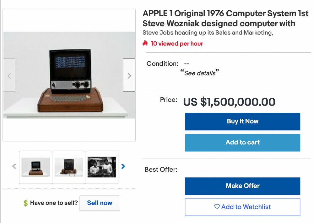 Su Ebay C E Un Apple I Da 1 5 Mln Di Dollari Lo Hanno Assemblato Steve Jobs E Wozniak Hdblog It