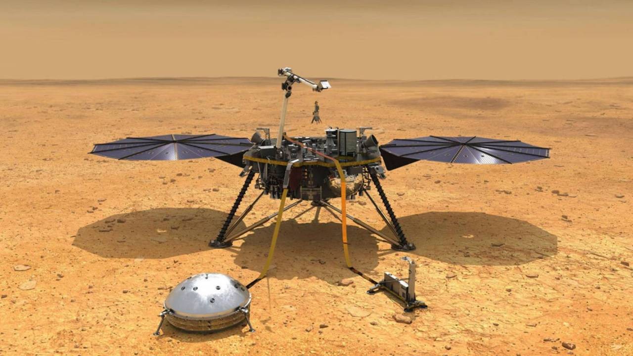 Il lander InSight su Marte diventa rosso: nuove immagini rivelano i segreti della polvere