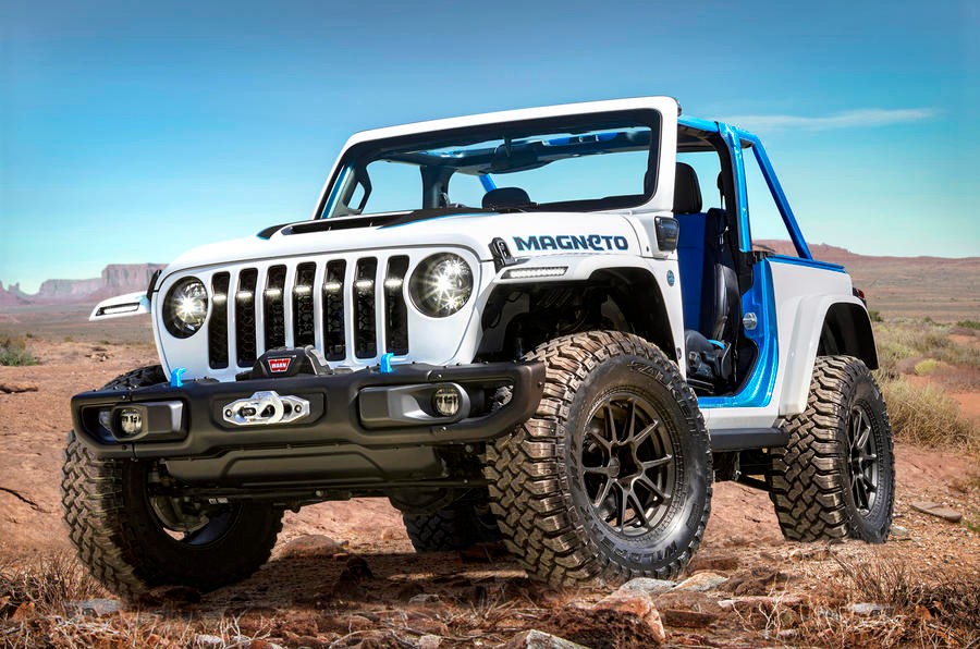 Jeep Wrangler Magneto, nuovi dettagli sul fuoristrada elettrico 