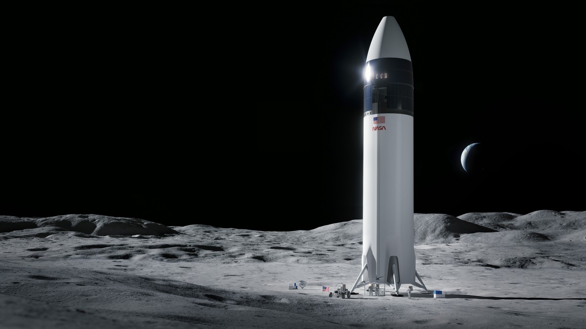 NASA sceglie Starship HLS di SpaceX per l'atterraggio sulla Luna del