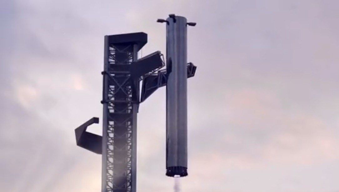 SpaceX Mechazilla, la torre che catturerà in volo Super Heavy prende forma