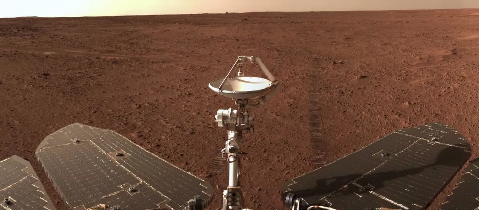 Rover Zhurong, ecco l'ultima foto panoramica prima della congiunzione