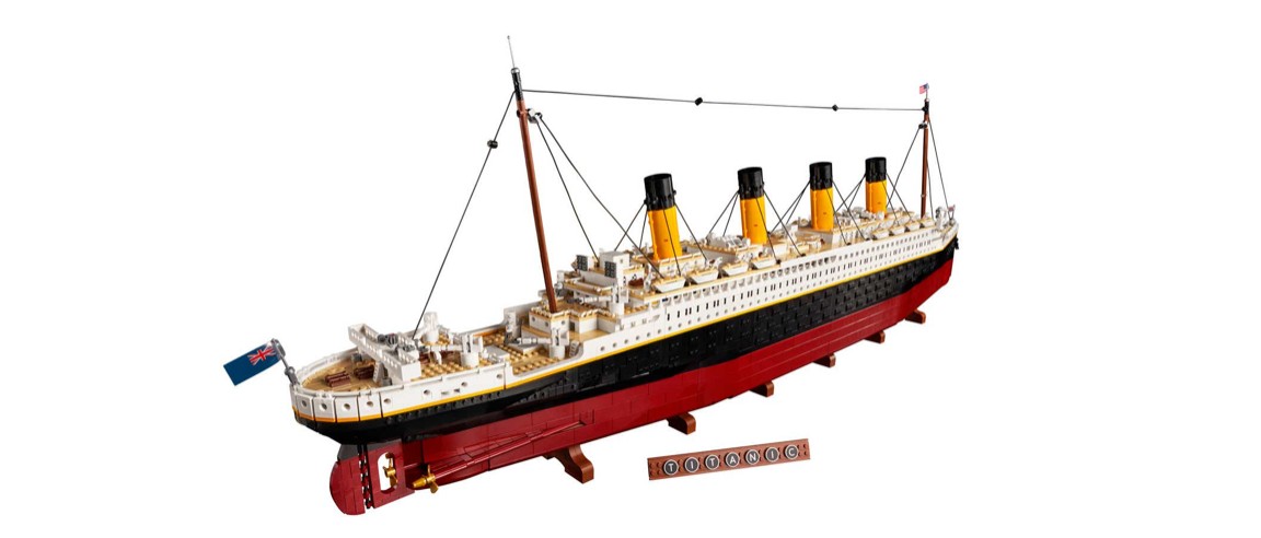 RMS Titanic, 9.090 pezzi per il set più grande di Lego: in vendita